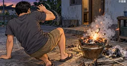 泰國男拿塑膠袋生火突爆炸！碎片擊中睪丸 撕裂大量出血